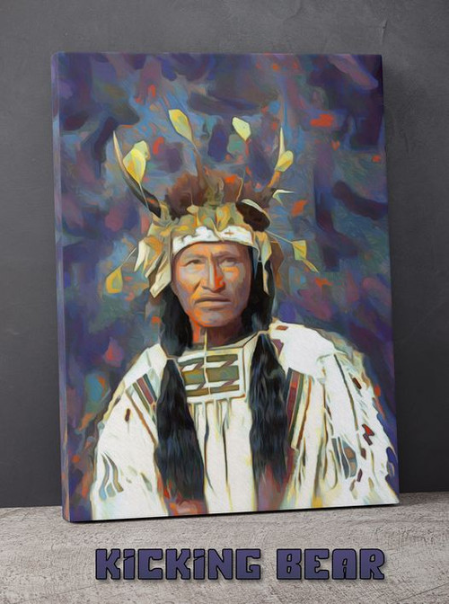 Kicking Bear Gallery Wrap Limited Edition