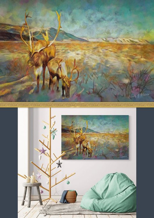 Reindeer Gallery Wrap Limited Edition