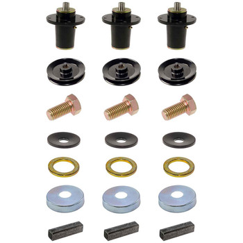Complete Spindle Kit With Pulleys For Hustler Hustler Super S 60" Model 943175