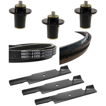 Spindle and Blade & Belt Kit For Hustler Hustler Super S 52" Model 943142
