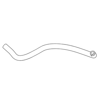 601570 - RETURN MANIFOLD BLOCK HOSE - Hustler