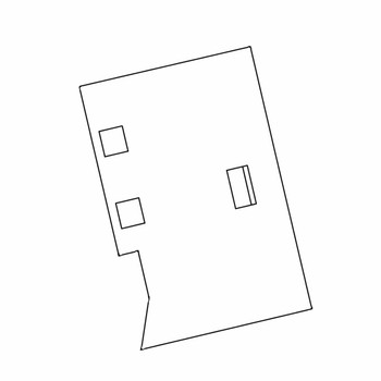 102806 DISCHARGE ADAPTER PLATE MINI Z BAC VAC Hustler