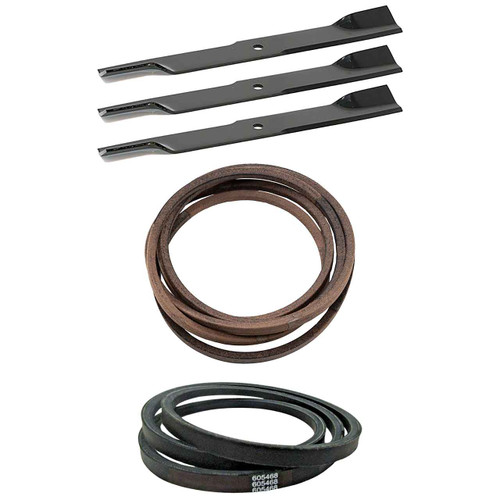 Hustler Fastrak SDX 60" 606253 Blades x3 & Belts Kit OEM (H-F-CW)