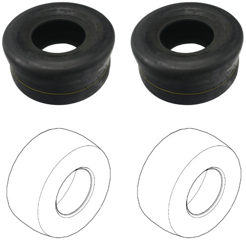 Complete Tire Kit For HyperDrive Hustler Mower Model 943050