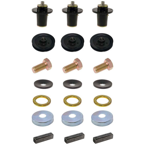 Complete Spindle Kit With Pulleys For Hustler Hustler Super S 52" Model 941393