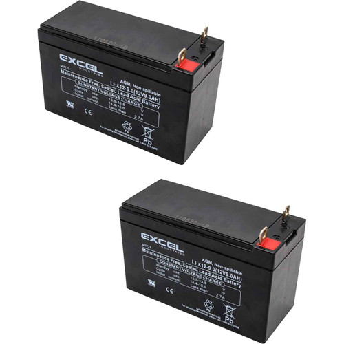 HUSTLER 607723 BATTERY AGM 12 VOLTS 9 AMPERES/HOURS HUSTLER MOWERS 607723 (2 Pack)