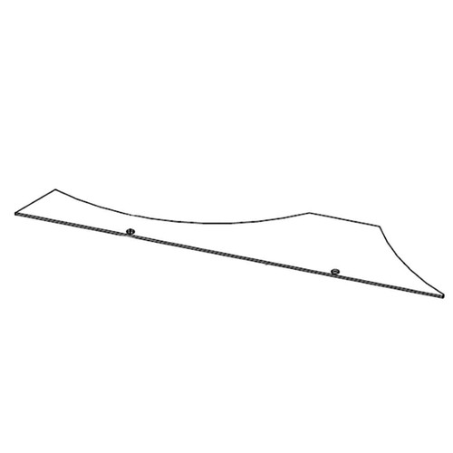 318782 - LEFT SIDE ANTI BLOWOUT BAFFLE - Hustler