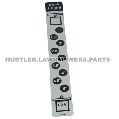 781427 - DECAL DECK HEIGHT INDI - Image 1