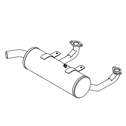 606044 - MUFFLER ECV740 - Hustler