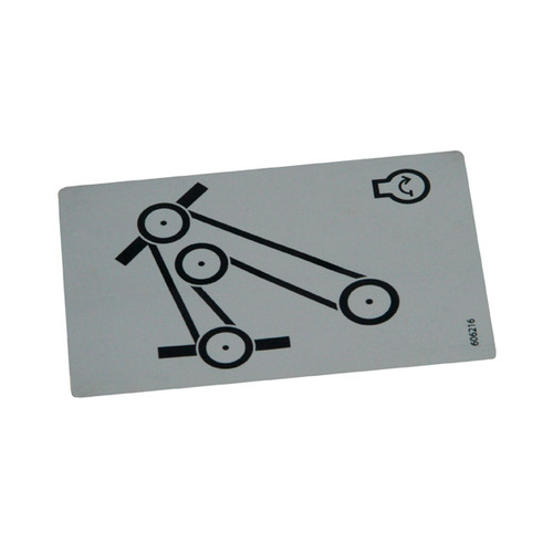 606216 - DECAL BELT ROUTING - Image 1