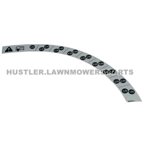606219 - DECK HEIGHT DECAL - Image 1