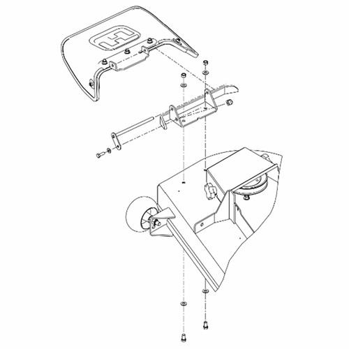108928 DISCHARGE CHUTE ASSEMBLY Hustler
