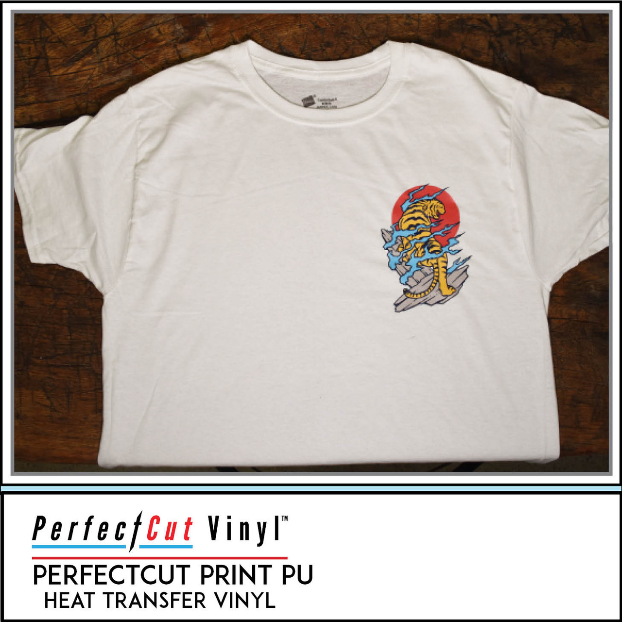 White Color Eco-Solvent Printable Heat Transfer Vinyl For Dark T-shirt  Fabric