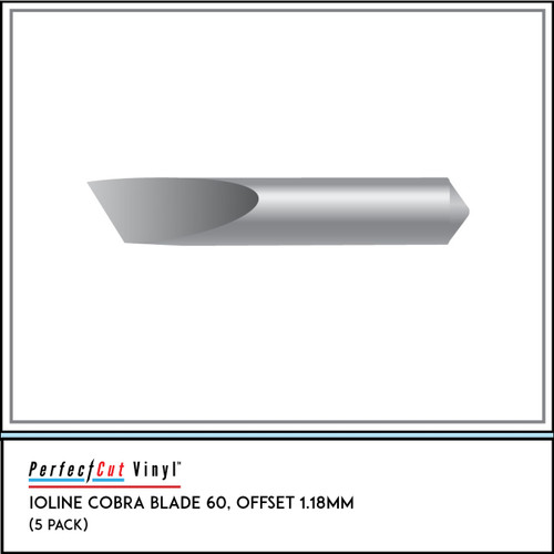 Ioline Cobra Blade 60, Offset 1.18mm (5 Pack) 5-Pack – PerfectCut Vinyl