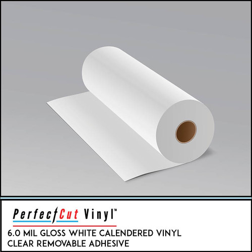 6RG - 6.0 mil Gloss White Removable Digital Vinyl 6RG - 6.0 mil Gloss White Removable Digital Vinyl