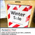 PerfectCut Vinyl 3.0mil gloss clear value vinyl laminate with permanent adhesive, shown protecting a red and white "Winter Sale December 21 - January 22" graphic on an A-frame sign.