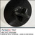 Top view of the black PerfectCut Vinyl Roll Stacker showing its cross-shaped 3-inch core insert