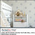 PerfectCut Vinyl 6.0mil matte white canvas-texture wall vinyl with removable adhesive, shown as a gray star-pattern wallpaper in a child's bedroom with a bunk bed, dollhouse, and toys.