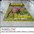 PerfectCut Vinyl 6.0mil gloss clear floor and carpet laminate, UL-certified, shown protecting a dinosaur museum exhibit floor graphic reading "Maximum Velociraptor!" in a public walkway.