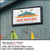 PerfectCut Vinyl 3.4mil matte white print vinyl with high-tack permanent adhesive, shown as a framed "Kayak Adventures Mountain River Tours" sign with a mountain and kayak logo on a wooden wall.