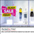 PerfectCut Vinyl 6.0mil clear 60/40 perforated window film for one-way vision, shown as a pink and yellow "Super Black Friday Sale 50% Off" graphic on a retail storefront window with mannequins behind it.
