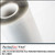 PerfectCut Vinyl 1.0mil polyester mounting film with permanent/removable adhesive and 76# liner, shown as a partially unrolled clear film roll on a white surface.