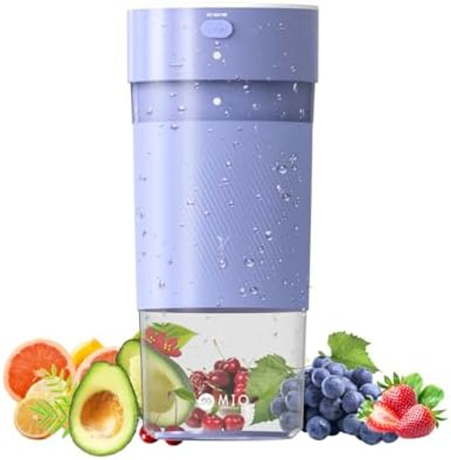 Organic Greek Portable Blender Juicer Usb Pink 380Ml Six Blades