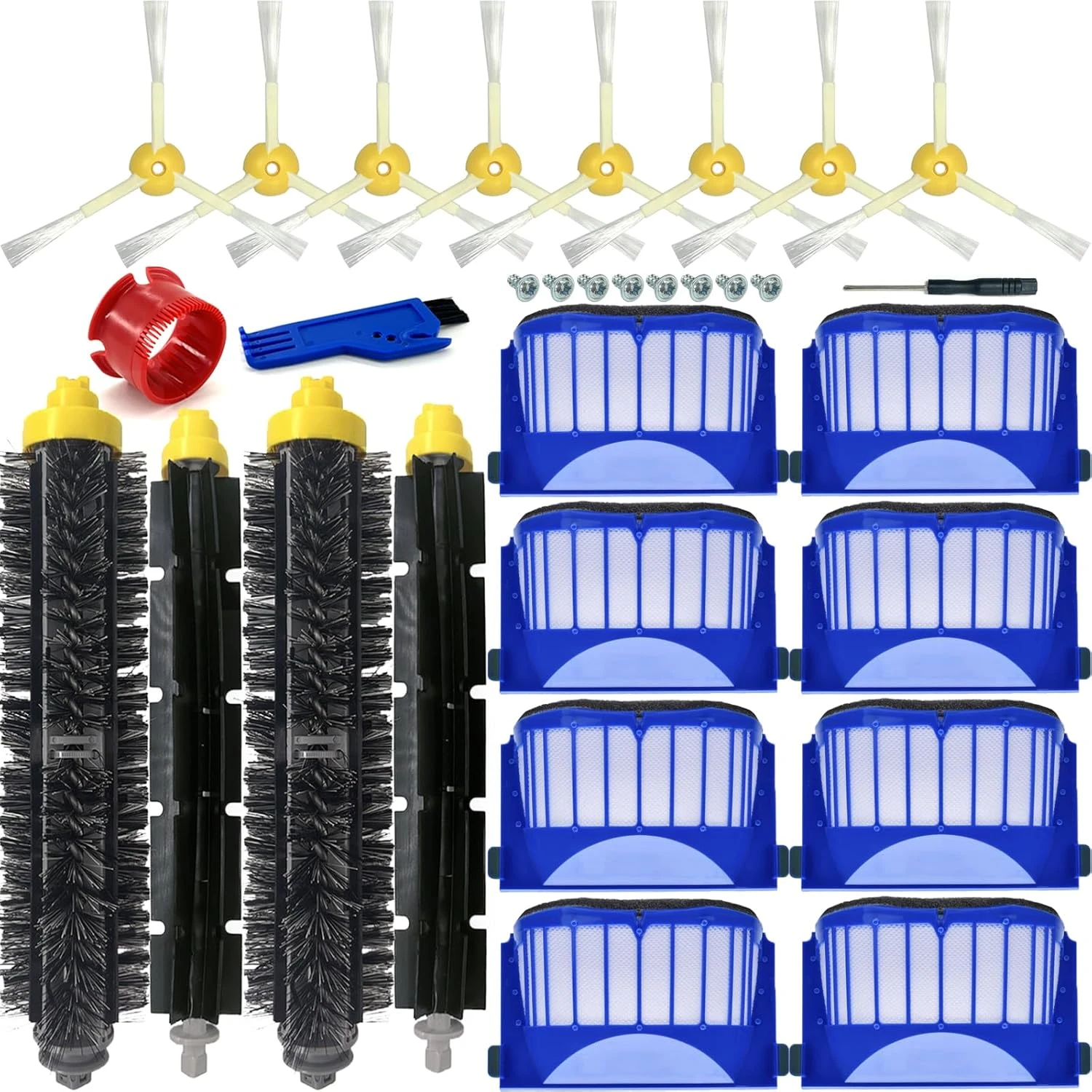 Replacement Filter And Brush Kit For IRobot Roomba 600 Series – Fits 675, 650, 660, 595, 694, 692, 690, 680 – 3-Pack?