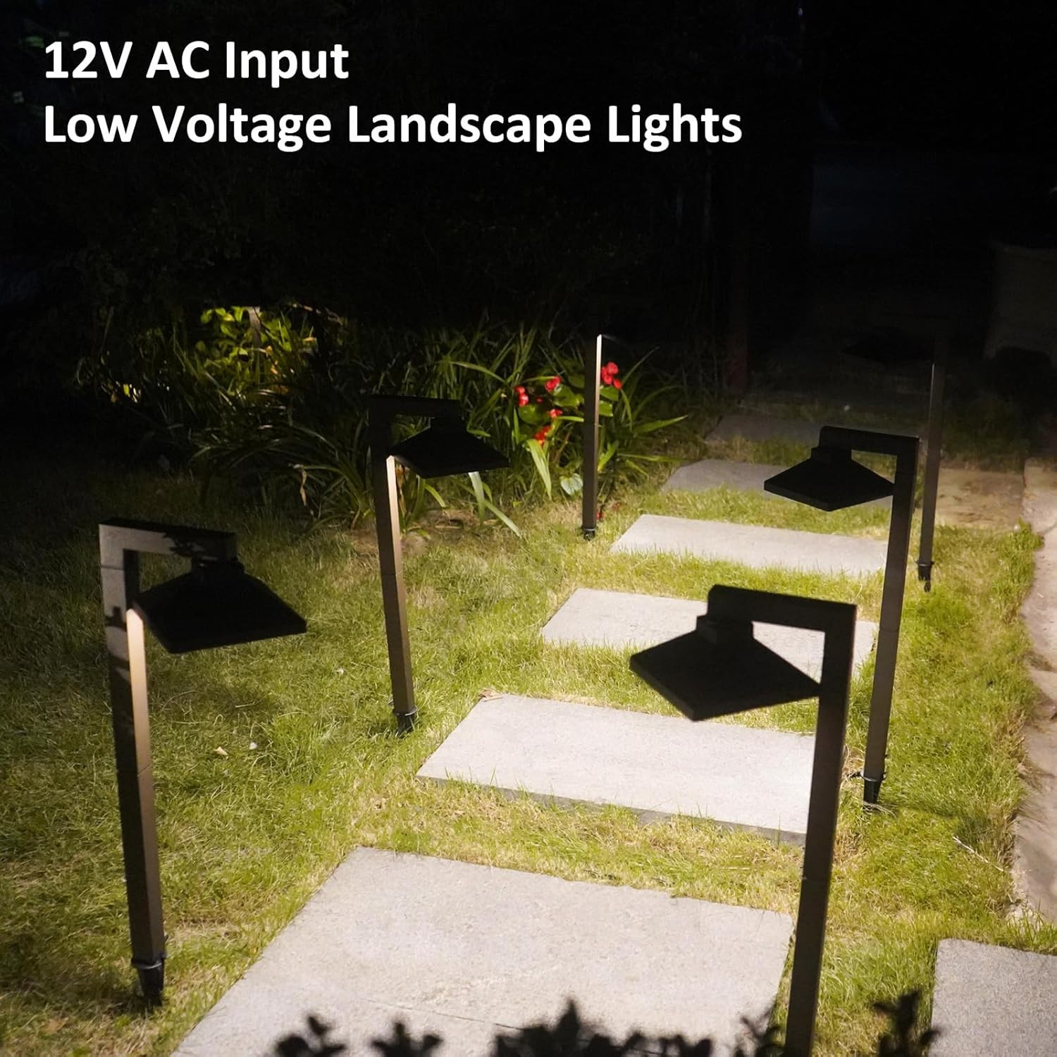 Goodsmann Pathway Lights Outdoor 2Pk G4 Led Low Voltage Metal Landscape ...