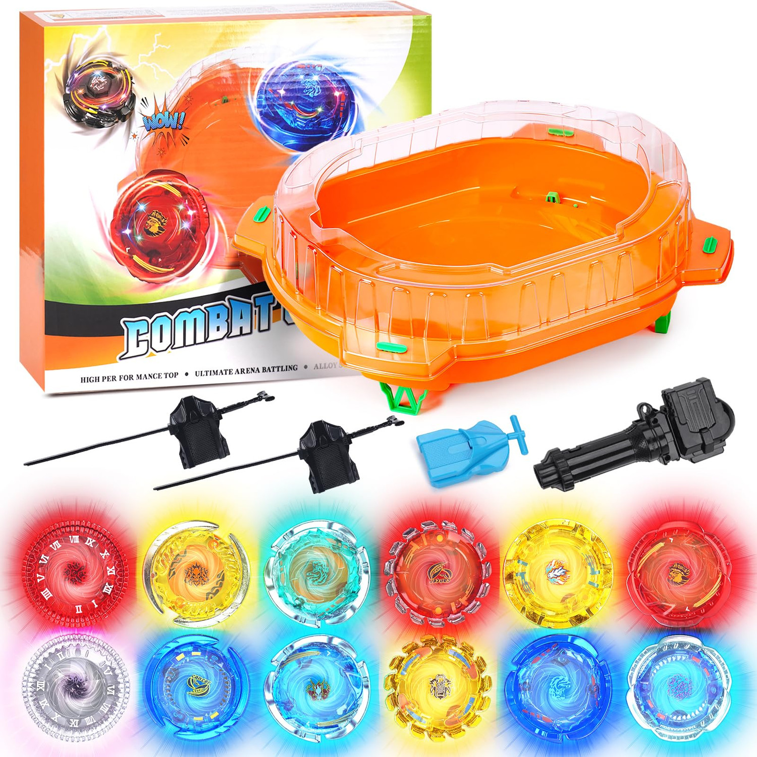 Bayblade X Beyblade Burst QuadStrike Light Ignite Battle Set, With Bayblade X Beyblade Burst QuadStrike Light Ignite Battle Set, With