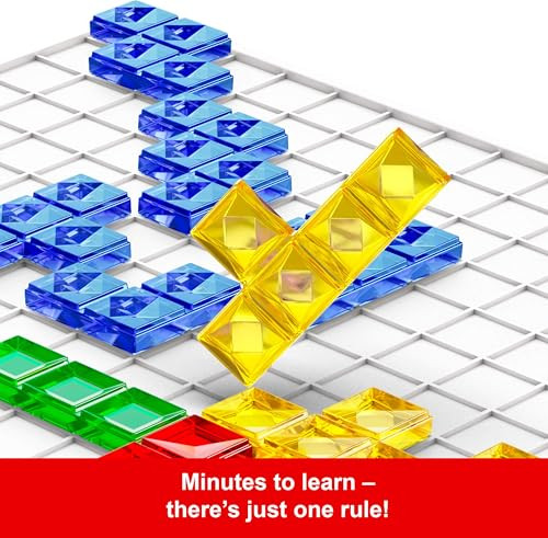 Mattel Games Blokus Strategy Board Game for Kids & Families with Color ...