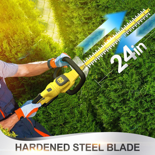 Walensee 20V MAX Cordless Hedge Trimmer, 1400RPM Electric Bush Trimmer w/ 22-Inch Dual-Action Blade, 0.67" Cutting Capacity & 5.9lb Lightweight Shrubbery Trimmer, 2.0Ah Battery & Fast Charger Included Walensee 20V MAX Cordless Hedge Trimmer, 1400RPM Electric Bush Trimmer w/ 22-Inch Dual-Action Blade, 0.67" Cutting Capacity & 5.9lb Lightweight Shrubbery Trimmer, 2.0Ah Battery & Fast Charger Included