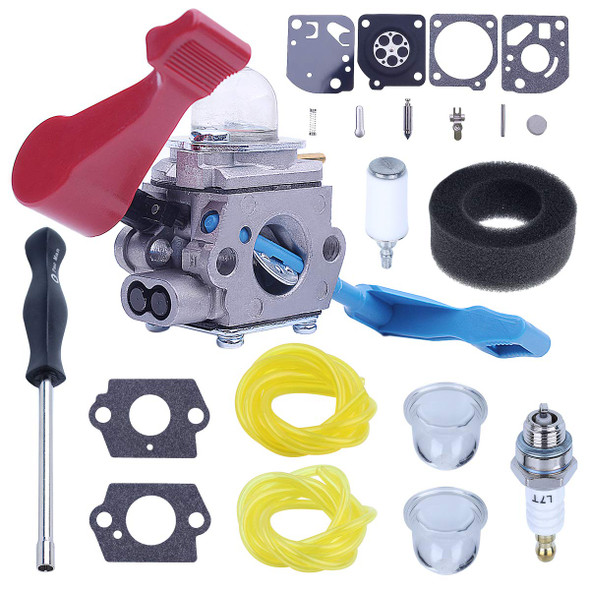 Adefol C1U-W12A Carburetor for Poulan FL1500 FL1500LE 952711486 Craftsman with Adjusting Tool Air Fuel Filter Line Tune Up Kit Gas Leaf Blower 530071629 C1U-W12B Adefol C1U-W12A Carburetor for Poulan FL1500 FL1500LE 952711486 Craftsman with Adjusting Tool Air Fuel Filter Line Tune Up Kit Gas Leaf Blower 530071629 C1U-W12B