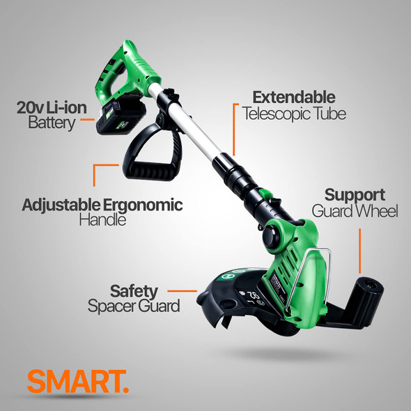 ApolloSmart 2 in 1 Lawn Mower Edger Tool String Grass Trimmer Brush Cutter Weed Whacker Cordless Electric 20V Garden Landscaping ApolloSmart 2 in 1 Lawn Mower Edger Tool String Grass Trimmer Brush Cutter Weed Whacker Cordless Electric 20V Garden Landscaping
