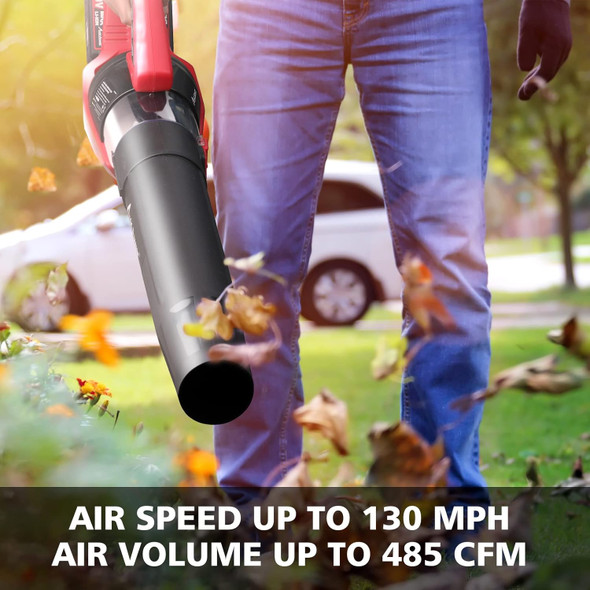 AVID POWER 40V Cordless Leaf Blower, Brushless Electric Leaf Blower 485-CFM 130-MPH, Battery Powered Blower with Two 2.0Ah Batteries, 1-Hour Fast Charger, 4 Speeds and Turbo Function AVID POWER 40V Cordless Leaf Blower, Brushless Electric Leaf Blower 485-CFM 130-MPH, Battery Powered Blower with Two 2.0Ah Batteries, 1-Hour Fast Charger, 4 Speeds and Turbo Function