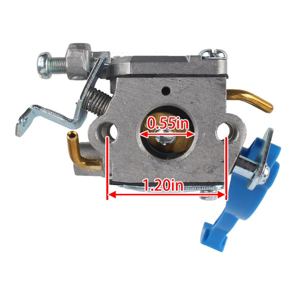 Carbbia 590460102 Carburetor with 545109601 Airbox Cover 545112101 Filter for Husqvarna 125BVX 125BX 125B Handheld Leaf Blower Jonsered BV2126 B2126 Replace 545081811 581798001 C1Q-W37