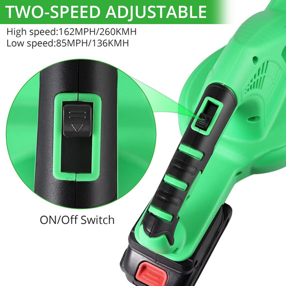 21V Cordless Leaf Blower, GARLLEN Electric Leaf Blower, Variable-Speed Lightweight Leaf Blower with 2.0Ah Battery, Fast Charger and 2 Section Tubes, for Patio, Yard, Leaf/Dust Blowing 21V Cordless Leaf Blower, GARLLEN Electric Leaf Blower, Variable-Speed Lightweight Leaf Blower with 2.0Ah Battery, Fast Charger and 2 Section Tubes, for Patio, Yard, Leaf/Dust Blowing