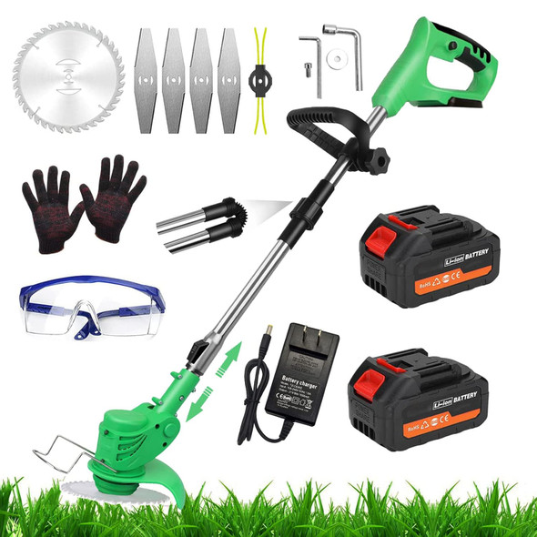Cordless Electric Weed Wacker 36V Grass Trimmer,Weed Eater Cordless String Trimmer Battery-Powered,Electric Brush Cutter with 2 Battery and Charger Cordless Electric Weed Wacker 36V Grass Trimmer,Weed Eater Cordless String Trimmer Battery-Powered,Electric Brush Cutter with 2 Battery and Charger