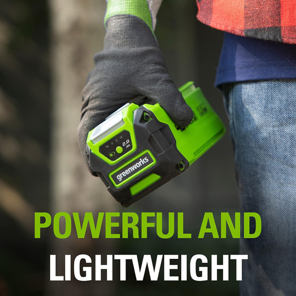 Greenworks 24V Cordless Blower (130 MPH / 330) with 2AH Battery and Charger
