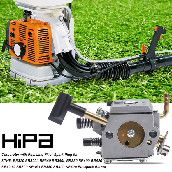 Hipa Carburetor Filter Spark Plug for STHIL BR320 BR320L BR340 BR340L BR380 BR400 BR420 BR420C SR320 SR340 SR380 SR400 SR420 Backpack Blower Hipa Carburetor Filter Spark Plug for STHIL BR320 BR320L BR340 BR340L BR380 BR400 BR420 BR420C SR320 SR340 SR380 SR400 SR420 Backpack Blower