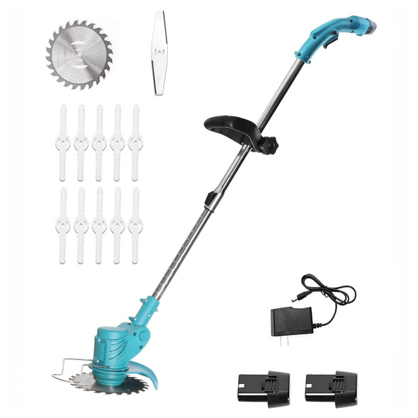 Cordless String Trimmer, Cordless Edger Weed Whacker Grass Eater Lawn Cutter Lawn Mower, 2 Lithium-ion Battery Powered 24V 4000mah Cordless String Trimmer, Cordless Edger Weed Whacker Grass Eater Lawn Cutter Lawn Mower, 2 Lithium-ion Battery Powered 24V 4000mah