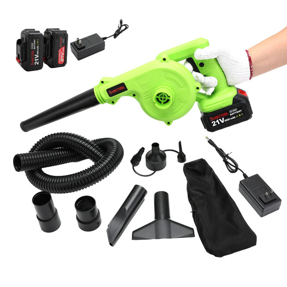 Cordless Mini Blower,2-in-1 Small Blower with 2 Lithium Battery,Portable Blower for Inflating,Blowing Leaf,Clearing Dust & Small Trash,Car by SHINTYOOL Cordless Mini Blower,2-in-1 Small Blower with 2 Lithium Battery,Portable Blower for Inflating,Blowing Leaf,Clearing Dust & Small Trash,Car by SHINTYOOL