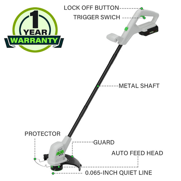 SOYUS Cordless String Trimmer 10 Inch Weed Wacker Cordless 20v Electric Weed Wacker, 2 Pcs 2.0Ah Battery Weed Trimmer Edger, Lightweight Grass Trimmer with 8pcs Replace Spool Trimmer Lines SOYUS Cordless String Trimmer 10 Inch Weed Wacker Cordless 20v Electric Weed Wacker, 2 Pcs 2.0Ah Battery Weed Trimmer Edger, Lightweight Grass Trimmer with 8pcs Replace Spool Trimmer Lines