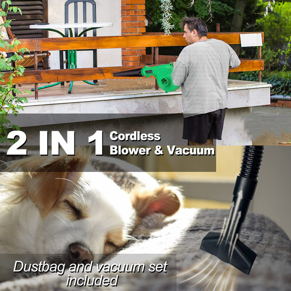 Tegatok Cordless Leaf Blower and Vacuum Cleaner, 2-in-1 Leaf Blower Cordless with Battery and Charger, Lightweight Multifunctional Mini Leaf Blower Kit, Electric Leaf Blowers for Lawn Care, Dust Tegatok Cordless Leaf Blower and Vacuum Cleaner, 2-in-1 Leaf Blower Cordless with Battery and Charger, Lightweight Multifunctional Mini Leaf Blower Kit, Electric Leaf Blowers for Lawn Care, Dust