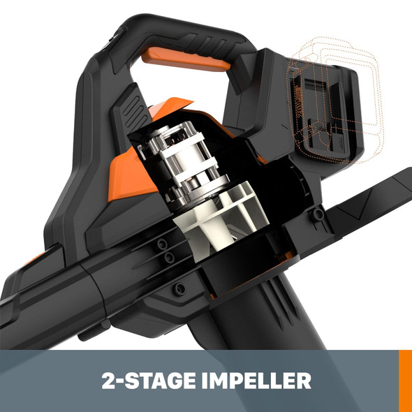 Worx 40V Cordless Blower/Vacuum/Mulcher Power Share WG583.9 - (Tool Only) Worx 40V Cordless Blower/Vacuum/Mulcher Power Share WG583.9 - (Tool Only)