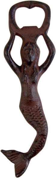 Cast Iron Mermaid Bottle Openers, 7 Inches, Pack Of 2