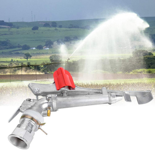 Yosoo Farmland Irrigation Sprinkler  1.5 Inch DN40 Female Thread Rocking Arm Sprinkler  for Lawn The Irrigation Industry Green Belt