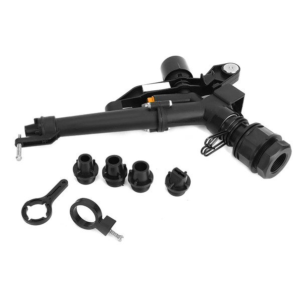 Zerodis Irrigation Sprinkler  1.5in to 1in DN25 Female Thread Adjustable 360 Degree Rotating Rocking Arm Sprinkler Lawn Sprinkler for Farm Irrigation