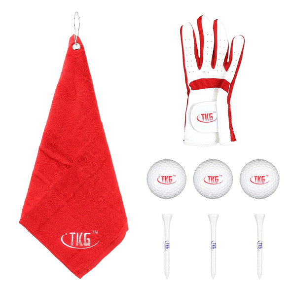 TKG Sports Youth Golf Clubs Set, Kids Golf Set Includes Kids Golf Clubs, Golf Stand Bag, Golf Bag Rain Cover, Glove, Towel, Tees, and Golf Balls, Junior Golf Clubs for Boys and Girls TKG Sports Youth Golf Clubs Set, Kids Golf Set Includes Kids Golf Clubs, Golf Stand Bag, Golf Bag Rain Cover, Glove, Towel, Tees, and Golf Balls, Junior Golf Clubs for Boys and Girls