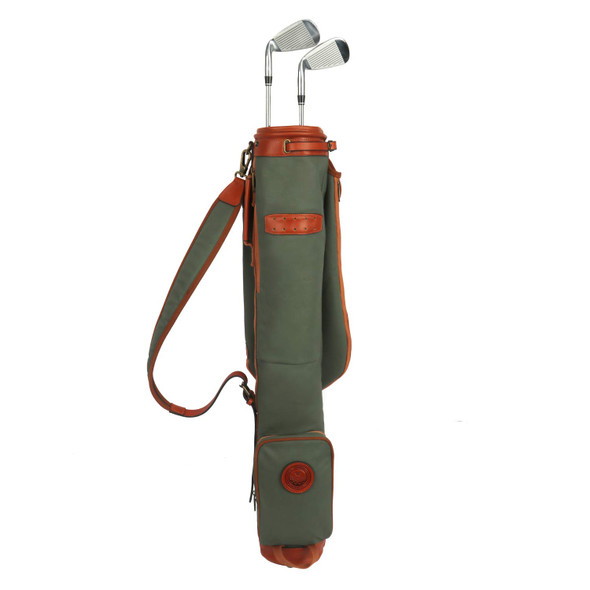 Tourbon Vintage Golf Club Carry Bags Travel Case - Canvas and Leather Tourbon Vintage Golf Club Carry Bags Travel Case - Canvas and Leather